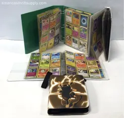 Detective Pikachu Gold Pikachu + Large Pokemon Card Lot w/ 3 Binders Modern TCG - Image 1