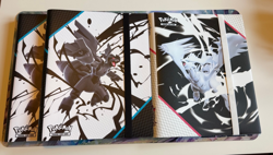 Pokemon TCG - White Flare Reshiram x 1 Binder & Black Bolt Zekrom x 2 Binder - Image 1