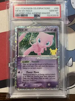 2021 Pokemon Celebrations 88/92 MEW EX-HOLO CLASSIC COLLECTION PSA 10 - Image 1
