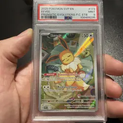 Pokemon Center Eevee EN Prismatic Evolutions ETB Promo PSA 9 - Image 1