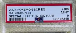 2024 Pokemon SV Stellar Crown Dachsbun ex #169/142 - PSA 9 Mint - Image 2