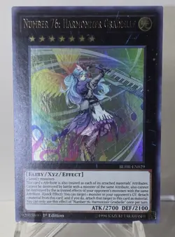Number 76: Harmonizer Gradielle BLHR-EN029 Ultra Rare 1st Edition Yugioh NM/M - Image 1