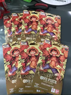 Lot Of 7 One Piece English PRB-01 Premium Booster the Best Sleeved Booster Packs - Image 1
