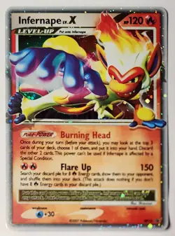 Infernape Lv.X DP10 Holo Black Star Promo Pokemon TCG Card Diamond and Pearl MP - Image 1