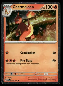 Charmeleon SV: Scarlet & Violet Promo Cosmos Holo 005/165 Pokemon Card - Image 1