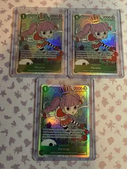 Perona OP12-034 SR *3 Card Lot* One Piece TCG - Image 1