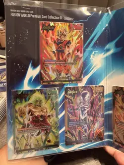 Dragon Ball Fusion World Premium Leader Card Collection English SEALED - Image 2
