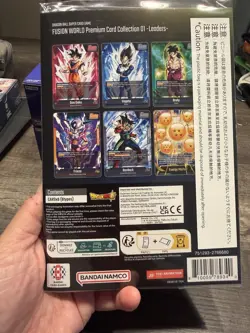 Dragon Ball Fusion World Premium Leader Card Collection English SEALED - Image 4