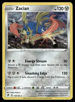 Zacian Deck (Cracked Ice Holo) Deck Exclusives 139/192 Pokemon Card - Image 1