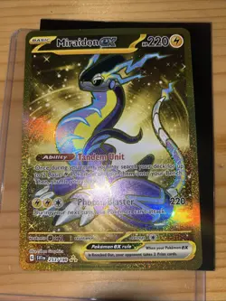 Pokemon Miraidon EX Hyper Rare Holo Card 253/198 SV01 Scarlet & Violet Base Set - Image 1