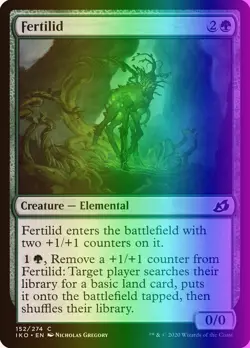 MTG Magic the Gathering Fertilid (152/434) Ikoria Lair of Behemoths LP FOIL - Image 1