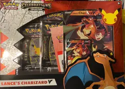 2021 Pokemon Trading Card Game Celebrations Lance's Charizard V - PLUS BONUS - Image 1