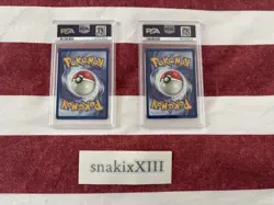2000 POKEMON - Team Rocket 1st Edition - Dark Flareon / Vaporeon PSA 8 - Image 2
