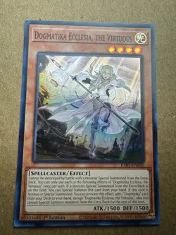 Dogmatika Ecclesia, the Virtuous (UR) RA01-EN020 1st Edition Yugioh - Image 1