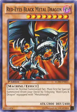 Red-Eyes Black Metal Dragon - LCJW-EN031 - Common - 1st Edition DMG Yugioh Legen - Image 1