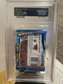 Yu Gi Oh 2002 1st Ed. Blues Eyes White Dragon Booster Pack PSA GEM MINT 10 - Image 5