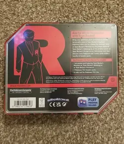 Pokemon TCG Team Rocket Tin Mewtwo Ex - 5 Booster Packs + Promo - NEW SEALED - Image 2