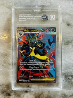 Pokemon Mega Lucario ex 160/132 Ultra Rare Mega Evolution - TAG 10 🔥 - Image 1