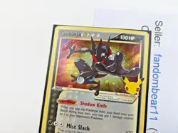 GRENINJA GOLD STAR SWSH144 COSMOS HOLO Black Star PROMO card 2021 Pokemon - Image 3