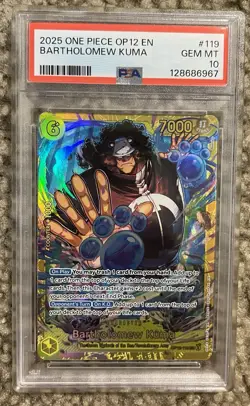 2025 ONE PIECE OP12-LEGACY OF THE MASTER #119 BARTHOLOMEW KUMA PSA 10 - Image 5