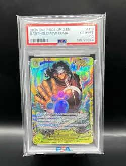 Bartholomew Kuma OP12-119 SEC One Piece Legacy Of The Master PSA 10 - Image 1