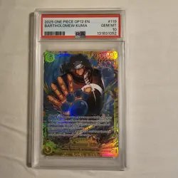 One Piece Bartholomew Kuma OP12-#119 SEC RARE EN Legacy Of The Master PSA 10 - Image 1
