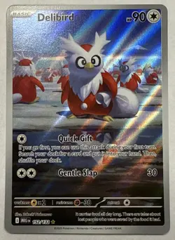 Pokemon Delibird 152/132 Mega Evolution Illustration Rare Card NM/M - Image 1