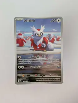 Delibird 152/132 Mega Evolution Illustration Rare Pokemon Card NM/M Eng - Image 1