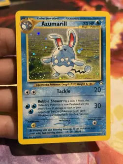 Azumarill 2/111 Neo Genesis Holo Rare Pokemon Card 2000 MP Excellent Swirl - Image 1