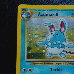 WOTC Pokemon Neo Genesis Azumarill 2/111 Holo Rare EXCU vintage 2000 - Image 2