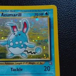 WOTC Pokemon Neo Genesis Azumarill 2/111 Holo Rare EXCU vintage 2000 - Image 3