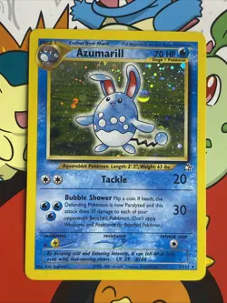 Azumarill - 2/111 Neo Genesis Unlimited Holo Rare SWIRL Pokemon - NM - Image 1