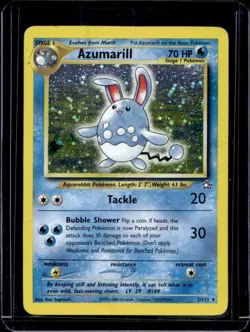 2000 Pokemon Neo Genesis Azumarill Holo Rare #2/111 - Image 1