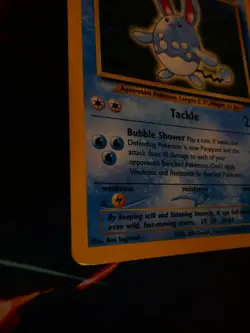 MP (Holo-Bleed) Pokemon AZUMARILL Card NEO GENESIS Set 2/111 Unlimited Rare Play - Image 2