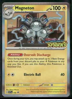 Pokemon TCG Magneton SVP153 Black Star Promo Surging Sparks Pre Release - Image 1