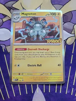 Magneton SVP 153 Black Star Promo Prerelease Stamped Pokemon Surging Sparks NM - Image 1