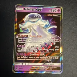 Pokemon TCG Nihilego GX 49/111 Ultra Rare Full Art Holo Card Sm-Crimson Invasion - Image 1