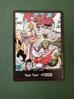 DON!! Card OP06 Zoro-Jurrou Alt Art Holo One Piece Wings Of The Captain English - Image 1