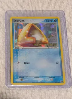 Pokemon TCG Reverse Holo Card Snorunt 64/106 Stamped EX Emerald - Image 1
