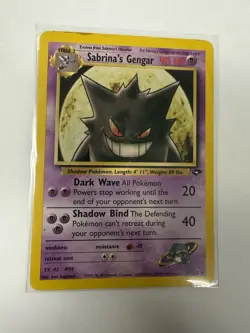 Pokemon Sabrina's Gengar 90 HP Stage 2 Gym Challenge 29/132 Rare 2000 Card - Image 2