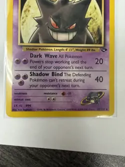 Pokemon Sabrina's Gengar 90 HP Stage 2 Gym Challenge 29/132 Rare 2000 Card - Image 4