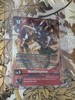 Digimon Card Game WarGreymon Evolution Cup Promo Top 4 BT22-013 - Image 1
