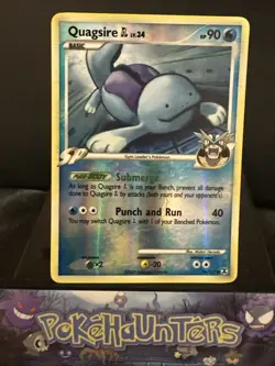 Pokemon Card Quagsire GL 76/111 Rising Rivals Reverse Holo Rare NM - Image 1