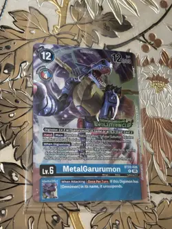 Sealed Digimon Card MetalGarurumon BT22-026 Evolution Cup 3 Participation Promo - Image 1