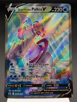 Origin Forme Palkia V SWSH253 - Full Art - Sword & Shield Promo Pokemon Card NM - Image 1