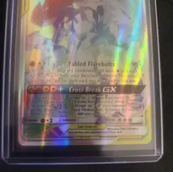 Pokemon Tag Team Reshiram Zekrom GX Holo Card 259/236 Secret Sm-Cosmic Eclipse - Image 3