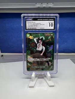 Mihawk OP12-030 SP SR The Azure Sea's Seven ONE PIECE Card JPN 2025 CGC Gem 10 - Image 1