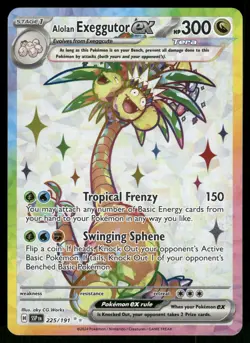 Alolan Exeggutor ex SV08: Surging Sparks 225/191 Ultra Rare Pokemon Card - Image 1