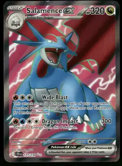 Salamence ex SV09: Journey Together 177/159 Full Art Ultra Rare Pokemon Card - Image 1