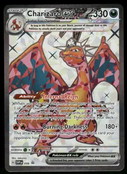 Charizard ex SV: Scarlet & Violet Promo SVP056 Full Art Pokemon Card - Image 1